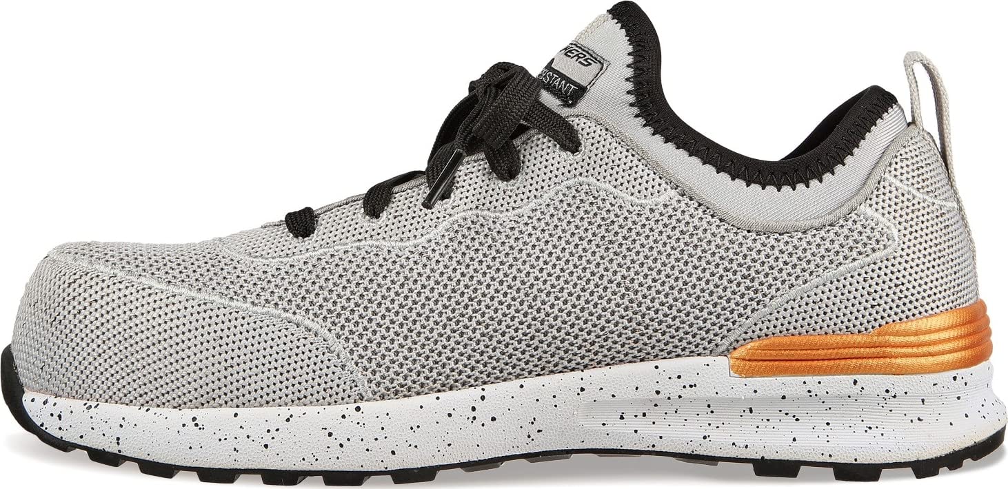 Skechers Bulkin â Balran Comp Toe Gray/Black 9 D - Wide