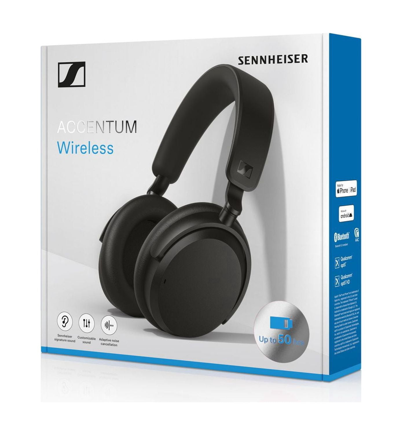 Sennheiser, ACCENTUM Sans fil, noir , Casque (Mobile)