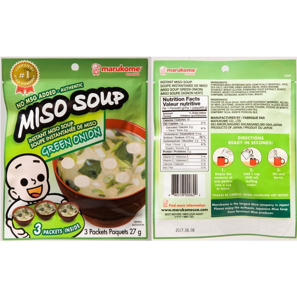 Marukome Instant Miso Soup (Green Onion) - Walmart.ca