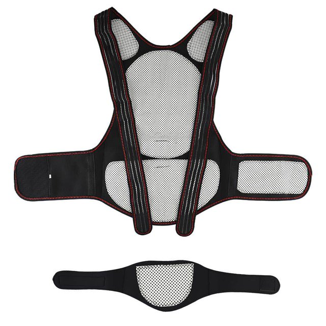 Posture Corrector Magnet Self-heating Correction Belt Adjustable Back Brace Portable Spine and Back Support for Home Office Men Women