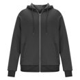 thumbnail image 4 of Besolor Men's Zip up Hoodies Casual Drawstring Long Sleeve Pullover Hooded Sweatshirt Jackets with Pockets, 4 of 5