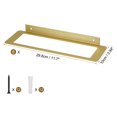 thumbnail image 2 of Unique Bargains 6 Pcs Wine Rack Wall Mounted, Iron Hanging Wine Bottle Holder, Wall Display Rack for Standard Wine Bottles, Gold, 2 of 6