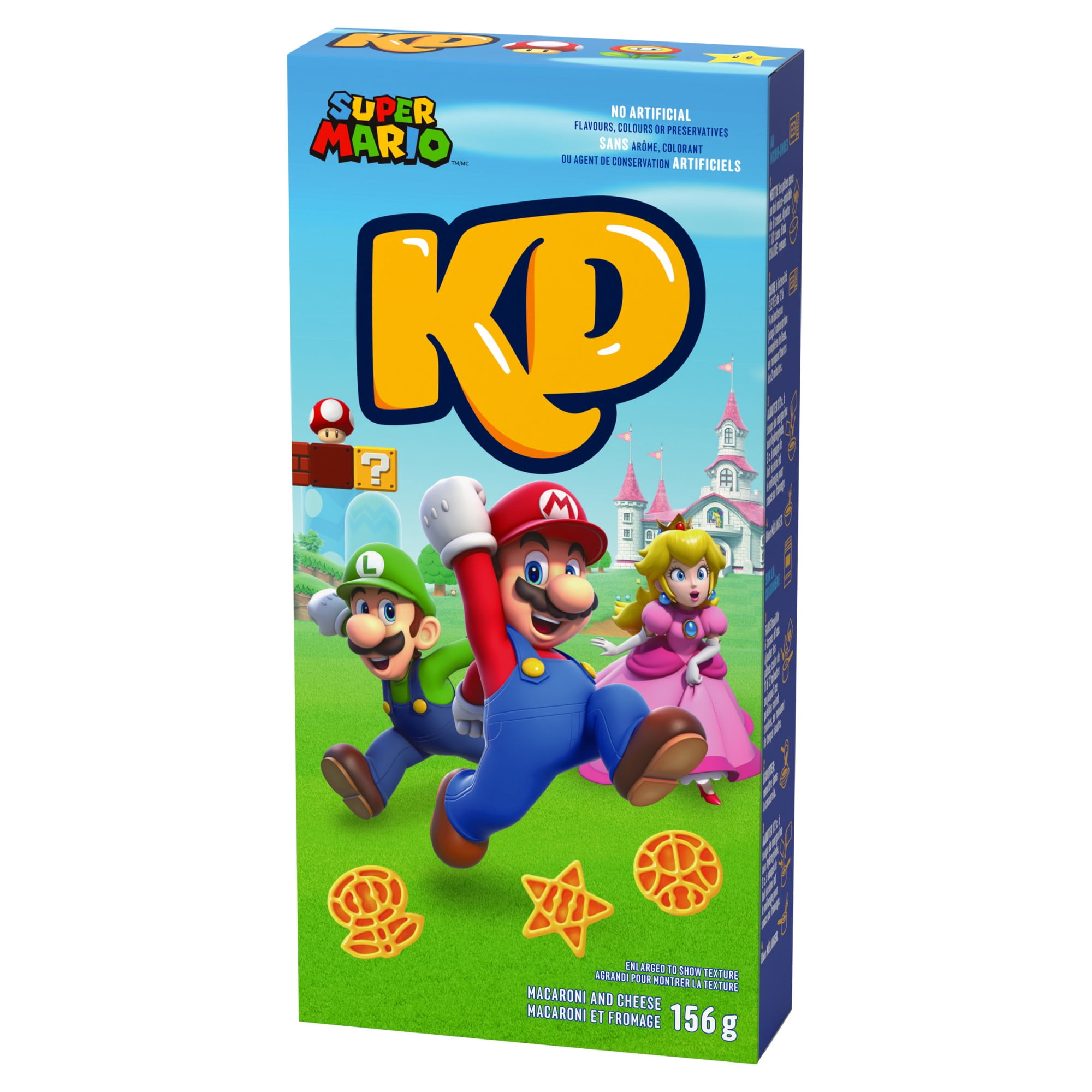 Macaroni Au Fromage Kd Super Mario Formes De Pâtes Power-Up, Boîte