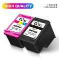 thumbnail image 2 of 63XL Ink Cartridge Compatible For Hp 63 Hp63, Ink Cartridge For Deskjet 1110 2130, 2 of 4