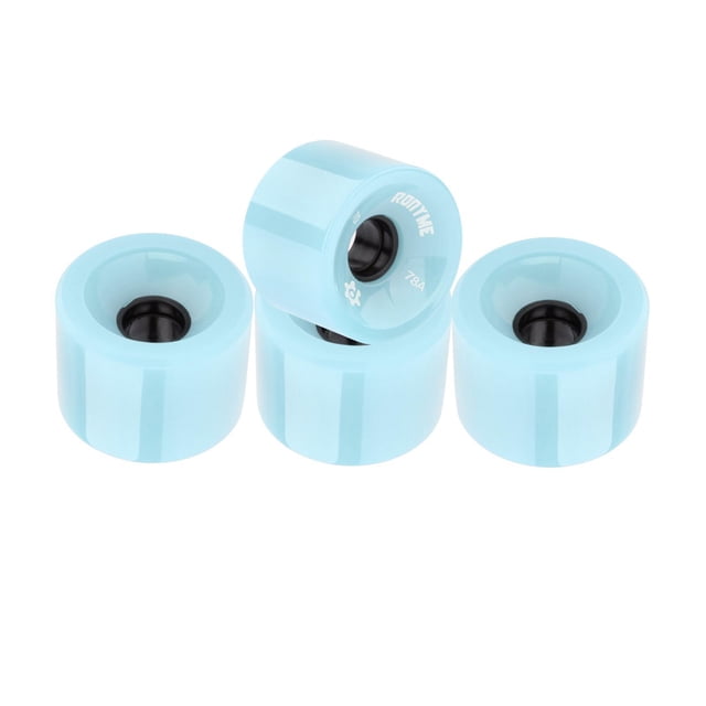 jinwen 4 Pcs Roues de Planche à Roulettes de Rechange Pièces d'Entretien pour Cruiser Cyan