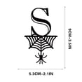 thumbnail image 1 of Spider Halloween Decoration Hang Tag Set with 26 Iron Letters 5.3 cm x 9 cm, Black Rope Included, 1 of 4