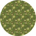 thumbnail image 1 of Ahgly Tapis d'Intérieur Lavable en Machine Carré Vert Pistache, 3 Pieds Carré, 1 of 7