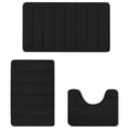 thumbnail image 2 of Meitianfacai 3 Pcs Bathroom Rugs, Soft Memory Foam Bath Mat Set - Non Slip Absorbent Thick Bath Matt, Rubber Back Shower Rug Toilet Mats Bath Mats for Bathroom Floor Toilet Door Mat Washable, 2 of 9