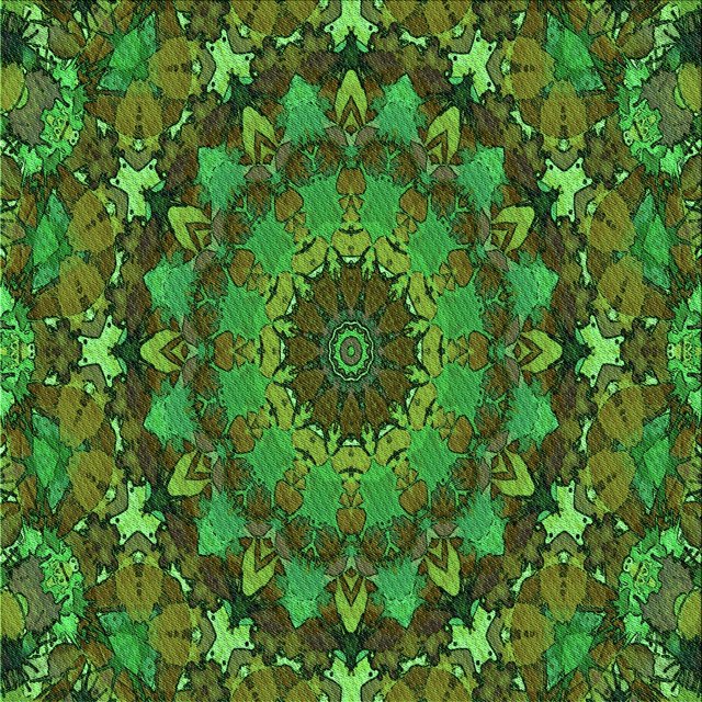 Ahgly Company Machine Washable Indoor Square Transitional Dark Forest Green Area Rugs, 7' Square