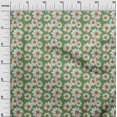 thumbnail image 3 of oneOone Polyester Spandex Green Fabric Floral Sewing Craft Projects Fabric Prints By Yard 56 Inch Wide, 3 of 5