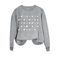 thumbnail image 4 of Meichang Chandails de la Saint-Valentin pour Femmes, Chandail en Molleton Graphique Cœur d'Amour, Chandails en Molleton Col Rond Décontractés à Manches Longues, Cadeaux de la Saint-Valentin, Chandail-Over, Liquidation de Printemps, 4 of 4