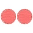 thumbnail image 2 of 2Pcs Car Diamond Cup Mat Bottle Seat Cushion Non-Slip Silicone Cushion, 2 of 9