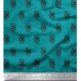 thumbnail image 1 of Soimoi polyester Crepe Fabric Dot & Floral Artistic Print Fabric by the Yard 42 Inch Wide, 1 of 5
