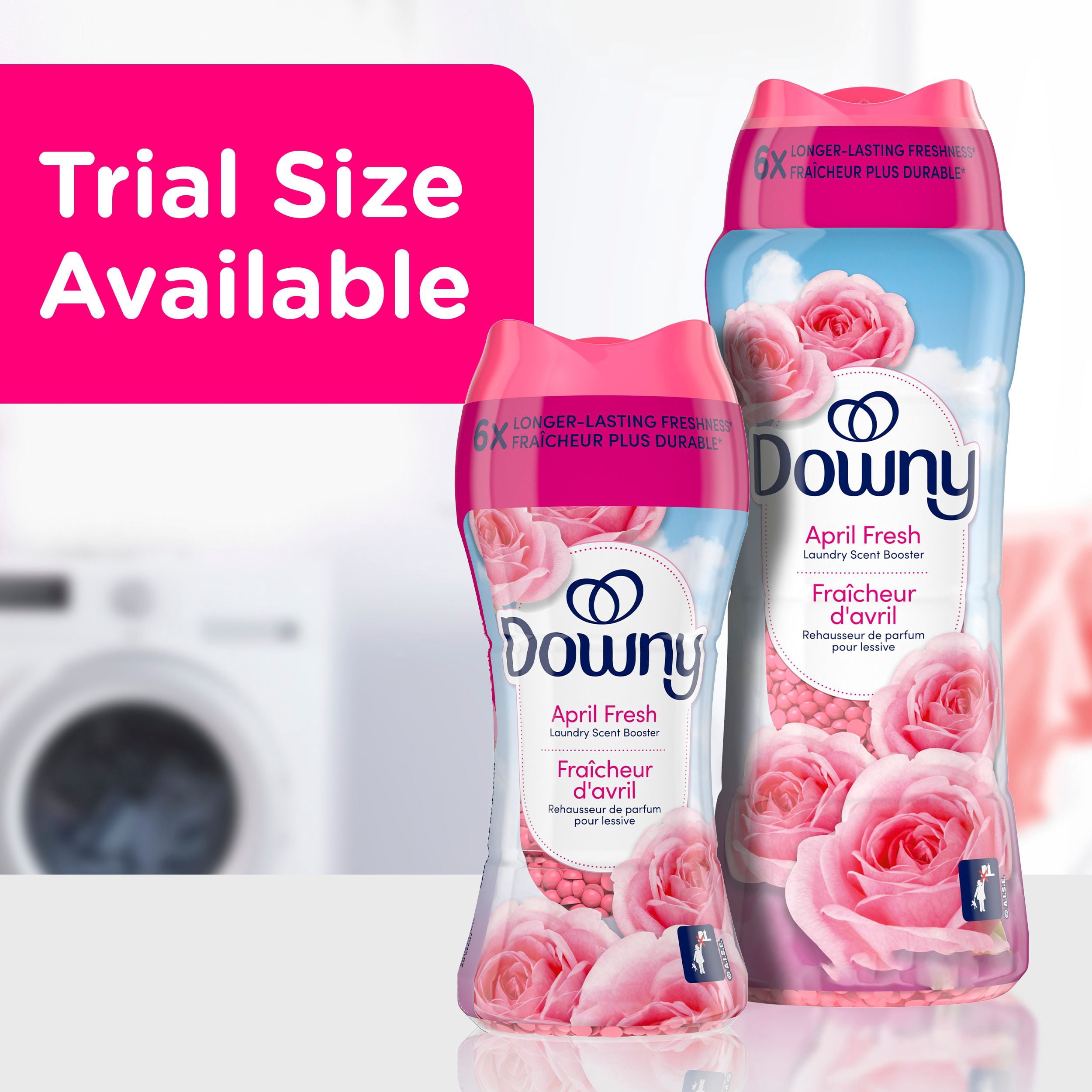Perles rehausse-parfum pour la lessive Downy Fraîcheur d’avril, perles parfumées pour la lessive, Fraîcheur longue durée