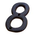 thumbnail image 2 of Aodebiao Creative Alloy Wrought Iron Floating House Numbers Modern House Address Number,Anti-Rust House Numbers Decorative Address Sign for Door Garden Mailbox with Nail Kit,Coated Black, 2 of 3