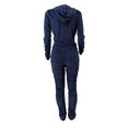 thumbnail image 3 of Honganda Slim Pleated Zipper Hooded Top and Pants Two-piece Suit, 3 of 6