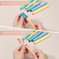 thumbnail image 4 of Orange Gel Highlighters, 6 Pack Gel High Lighters No Bleeds Highliters Pens Wax Crayon Neon Clear View Bright Marker Pen Twist Up Gel Stick Cute for Books Office Adults, 4 of 6
