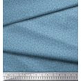 thumbnail image 3 of Soimoi Modal Satin Fabric Hand Drawn Curve Small Printed Fabric 1 Yard 42 Inch Wide, 3 of 3