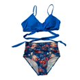 thumbnail image 4 of Womens Two Piece Swimsuits Push Up High Waisted Bathing Suit Tummy Control Spaghetti Strap Bikini Sets, 4 of 4