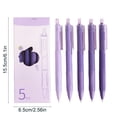 thumbnail image 3 of Student Gel Pens 5-Pack 0.7mm Black Ink Retractable Smooth Writing Quick-Drying Pens for School Note Taking & Office Journaling Hzhnb | Plastic, C, 3 of 9