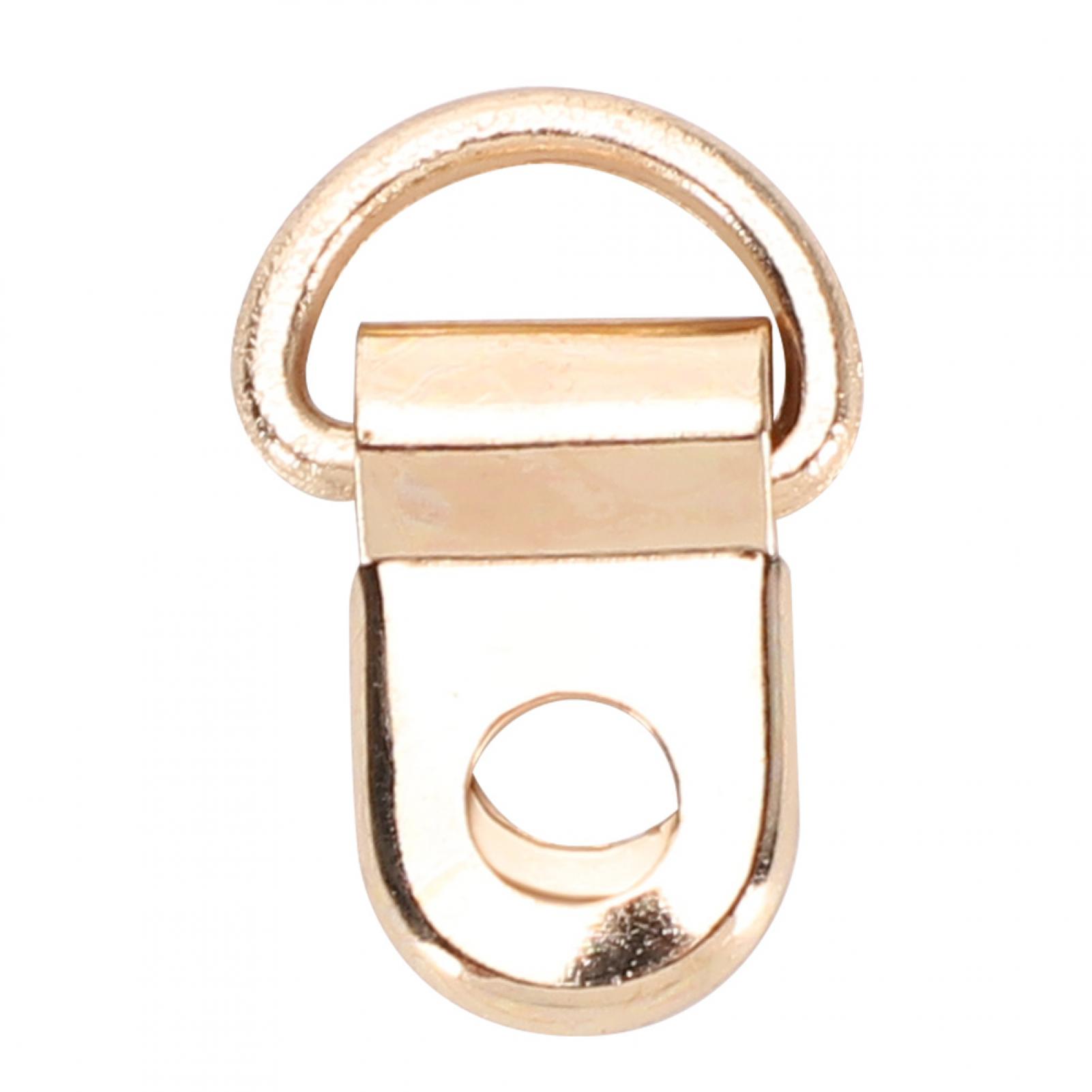 Dioche 100 Ensembles de Crochets de Lacets Boucle en D en Laiton pour Bottes avec Rivets Outil de Rivetage DIY Or 9x14mm