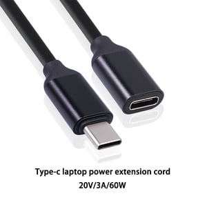 Wuztai 1.5M USB C Extension Cable, USB 3.1 Type-C Male to Female Charging Data Cable, High-Speed Transfer Durable PVC Cable for Laptop Phone Tablet