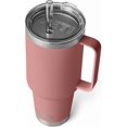 thumbnail image 1 of YETI Rambler Tasse en Paille 42 oz, Isolée sous Vide, Acier Inoxydable, Rose Grès, 1 of 8