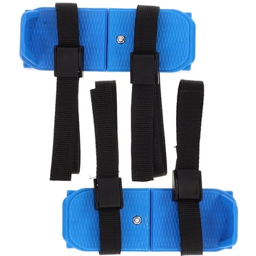 1Pair Adjustable Toddler Ice Skates with Strap Fastening Double Runner Ice Skates for Kids Protective Covers for Ice Skates for Junior Skate