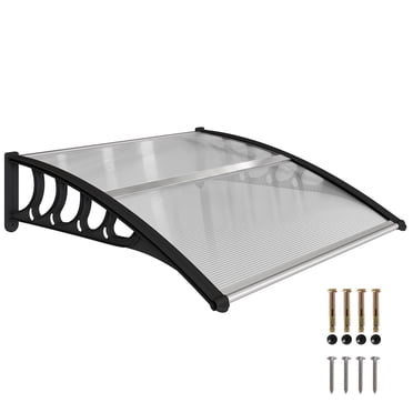 Outsunny Window Awning Door Canopy 40" x 40" Front Door Outdoor Patio Cover
