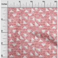 thumbnail image 1 of oneOone Cotton Cambric Medium Pink Fabric Texture & Triangle Geometric Sewing Material Print Fabric By The Yard 56 Inch Wide, 1 of 4