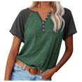 thumbnail image 1 of Betiyuaoe T Shirts T-shirt à Col Rond Manches Courtes pour Femme Haut Décontracté, 1 of 8