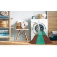 thumbnail image 2 of Ahgly Tapis Rond Lavable en Machine Intérieur Transitionnel Marron Sienne, 4 Pieds Rond, 2 of 7