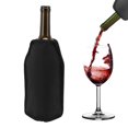 thumbnail image 4 of Refroidisseur de Bouteille de Vin Réutilisable, Léger, Durable, Ajustable, Résistant aux Déchirures, Manchon de Refroidisseur de Vin pour Bar Noir, Bourgogne, 4 of 7
