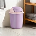 thumbnail image 4 of Deeceymbur Trash Can with Lid Round Garbage Can Small Trash Can Step Can Bathroom Trash Can Office Bin Odor Control Waste Bin, 4 of 6
