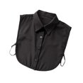 thumbnail image 1 of Maoww Women Simple Design Solid Color False Collar Girls Formal Fake Half Shirt Decorative Detachable Lapel Accessory Black Point, 1 of 8