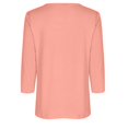 thumbnail image 5 of Yuyuzo Womens 3/4 Sleeve Tops Basic Button Crew Neck Solid Color Loose Fitted Tunics Tee Blouses, 5 of 5