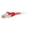 thumbnail image 3 of C2G 7ft Cat5e Snagless Shielded (STP) Ethernet Network Patch Cable - Red - Patch cable - RJ-45 (M) to RJ-45 (M) - 7 ft - STP - CAT 5e - molded, stranded - red, 3 of 5