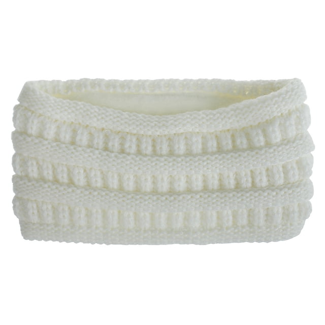 Xingzhi Wide Knitting Headband For Women Versatile And Fashionable Accessory Multifunctional Lightweight white 1Set