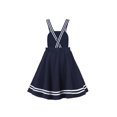 thumbnail image 2 of Girls Dress Blue Book Ruler Floral Spaghetti Strap Criss Cross School 4-5 Years, 2 of 7