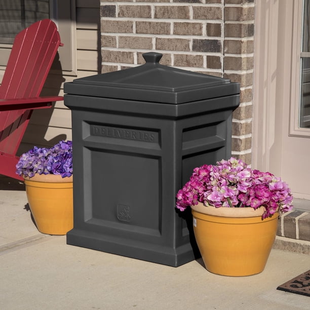 Step 2 Black Express Parcel Delivery Outdoor Package Security Box