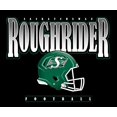 thumbnail image 2 of CFL Saskatchewan Roughriders Roughrider Helmet Black Large T-Shirt, 2 of 4