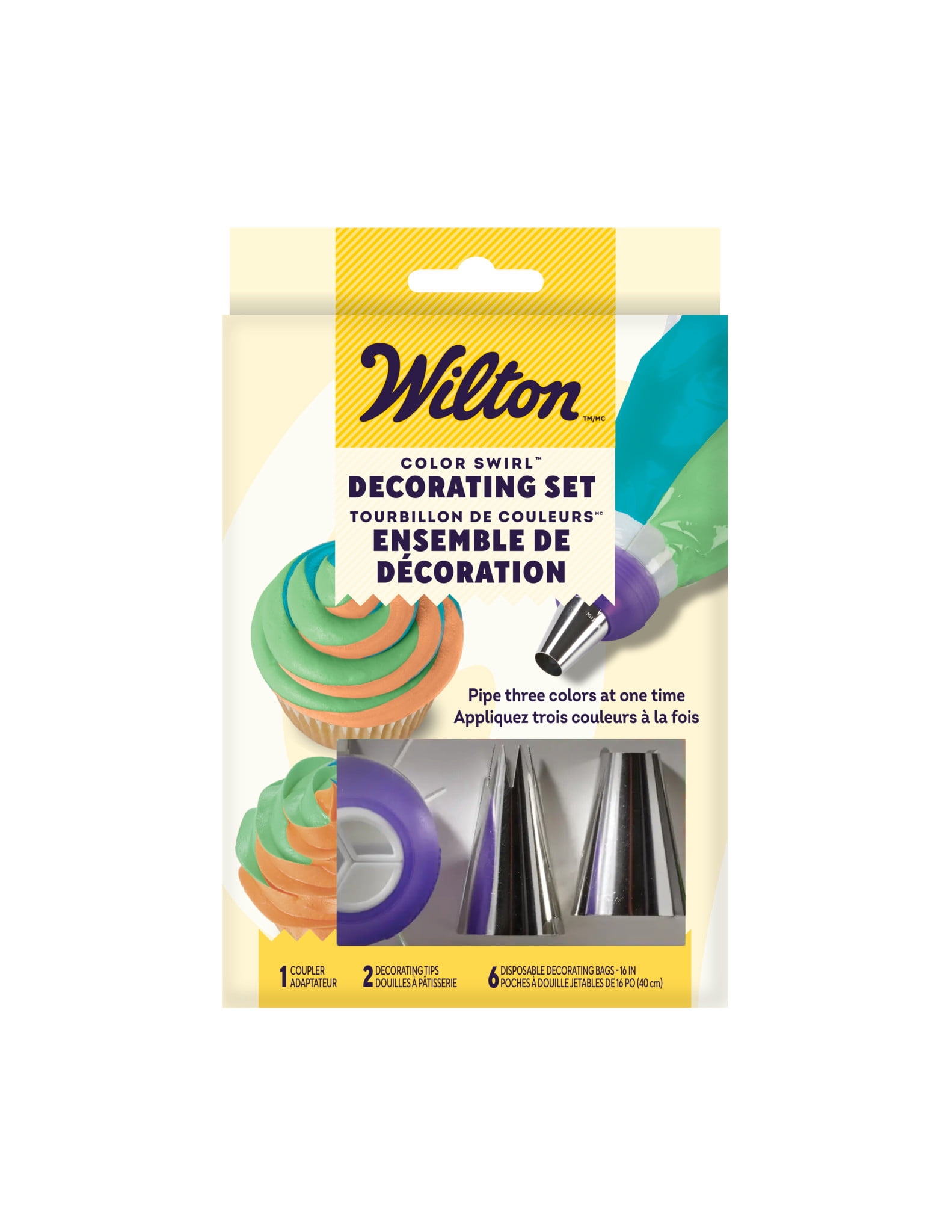 Wilton Color Swirl 3-Color Coupler Decorating Set