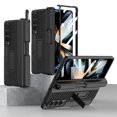 thumbnail image 1 of Galaxy Z Fold 4 Case 2022, Allytech Phone Case for Samsung Galaxy Z Fold 4 with S Pen Holder, Kickstand Magnetic Coverage Front Glass All-Inclusive Case for Samsung Z Fold 4, Black, 1 of 8