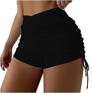 Ketyyh-chn99 Swim Bottoms for Women Summer Swimsuit Women's Casual Swim Shorts Beach Swimwear Board Shorts Black,XL