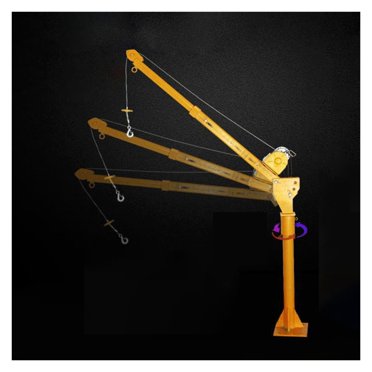 Petite Grue de Camion Grue Électrique Domestique 12V/24V 500KG 1000W avec Télécommande et Poignée Grue de Levage de Voiture, Longue Durée