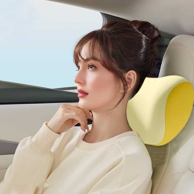 Car Headrest Lumbar Cushion Set Colorful Lumbar Cushion Backrest Driving Seat Car Lumbar Support Neck Pillow