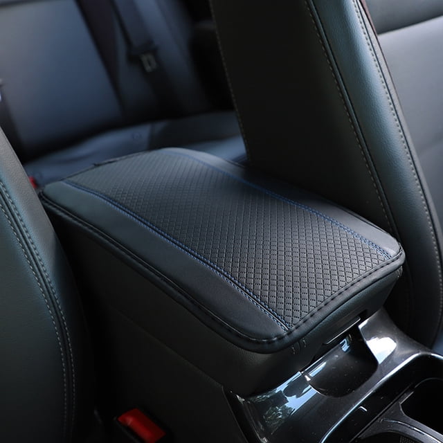 Chmadoxn Car Armrest Storage Box Mat, Fiber Leather Car Center Console Cover, Car Armrest Seat Box Cover Accessories Interior Protection For Most Vehicle, SUV, Car Armrest trunk sleeve pad
