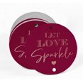 thumbnail image 2 of Inkdotpot Let Love Sparkle Wedding Bottle Tag Real Rose Gold Foil Favor Hang Tags Pack Of 100, 2 of 6