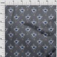 thumbnail image 2 of oneOone Tissu Polyester Lycra Feuilles & Floral Imprimé au Mètre 56 Pouces de Large, 2 of 4