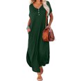 thumbnail image 3 of Cameland Robe d'Été pour Femme Décontractée à Manches Courtes, Robe Évasée Décontractée, Robe Maxi de Plage avec Poches, 3 of 6